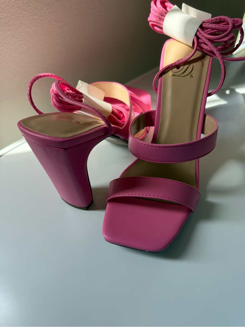 Pink Heel Sandals - Picture 3 of 7